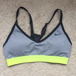 Grey Nike sports bra